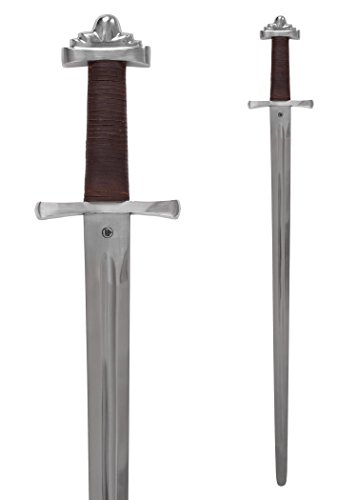 Wikingerschwert, geschmiedet, mit verzierter Scheide, 10. Jh., Schaukampfschwert von Ulfberth - Echt Wikinger Schwert aus Metall von Ulfberth
