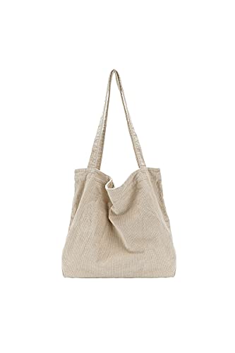 Ulisty Damen Grosse Kapazität Cord Tragetasche Lässig Schultertasche Mode Handtasche Einkaufstasche Tote Tägliche Tasche khaki Ulisty Damen Grosse Kapazität Cord Tragetasche Lässig Schultertasche Mode Handtasche Einkaufstasche Tote Tägliche Tasche khaki von Ulisty