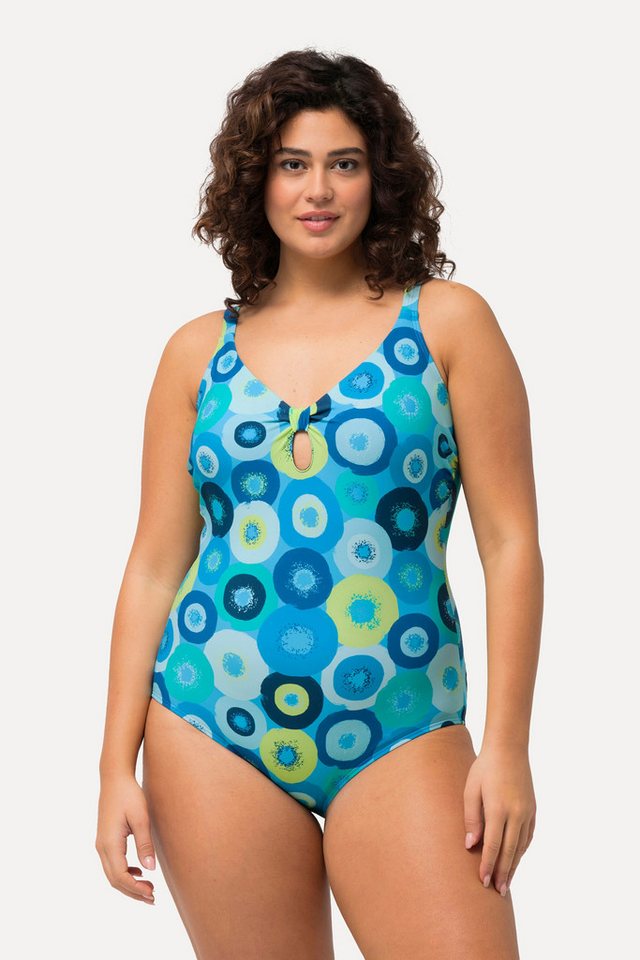 Ulla Popken Badeanzug Badeanzug Kreise Softcups Keyhole Ulla Popken Badeanzug Badeanzug Kreise Softcups Keyhole von Ulla Popken