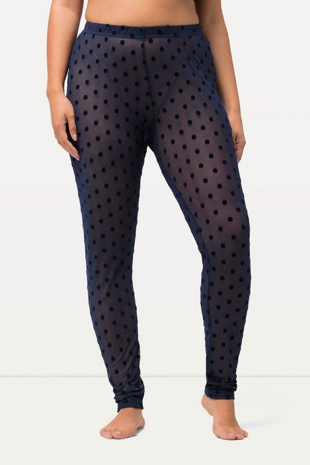 Ulla Popken Feinstrumpfhose Mesh-Leggings Flock-Punkte von Ulla Popken