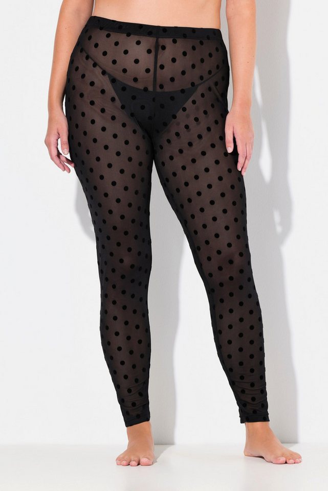 Ulla Popken Feinstrumpfhose Strumpf-Leggings Mesh Flock-Punkte Ulla Popken Feinstrumpfhose Strumpf-Leggings Mesh Flock-Punkte von Ulla Popken