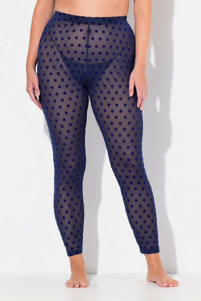 Ulla Popken Feinstrumpfhose Strumpf-Leggings Mesh Flock-Punkte Ulla Popken Feinstrumpfhose Strumpf-Leggings Mesh Flock-Punkte von Ulla Popken