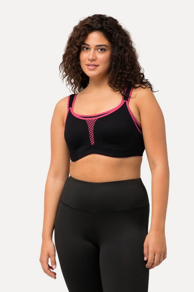 Ulla Popken Sport-BH Sport-BH ohne Bügel Mikrofaser Netz-Einsatz Ulla Popken Sport-BH Sport-BH ohne Bügel Mikrofaser Netz-Einsatz von Ulla Popken