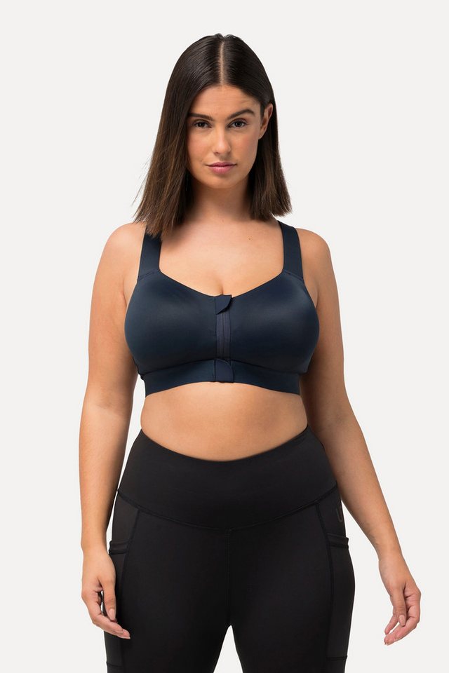 Ulla Popken Sport-BH Sport-BH ohne Bügel Zipper gekreuzte Träger Ulla Popken Sport-BH Sport-BH ohne Bügel Zipper gekreuzte Träger von Ulla Popken