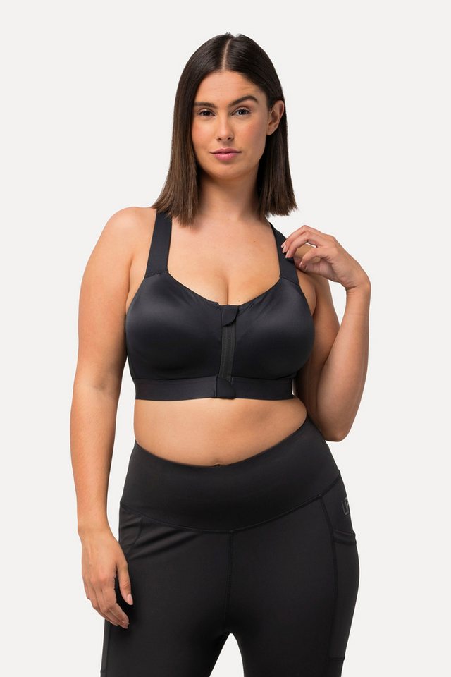 Ulla Popken Sport-BH Sport-BH ohne Bügel Zipper gekreuzte Träger Ulla Popken Sport-BH Sport-BH ohne Bügel Zipper gekreuzte Träger von Ulla Popken