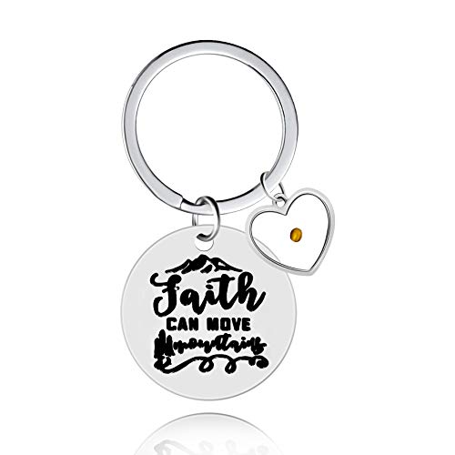 Inspirierende christliche Schlüsselbund Glaube kann Berge bewegen Senfkorn Charms Schlüsselring für Männer Frauen Y1016 Inspirierende christliche Schlüsselbund Glaube kann Berge bewegen Senfkorn Charms Schlüsselring für Männer Frauen Y1016 von Uloveido