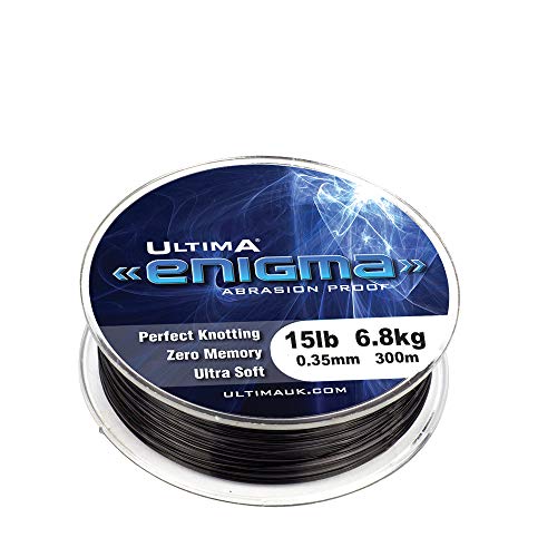 Ultima Unisex-Adult Enigma Spezialist Angelschnur 300m Spule, Schluff Grau, 0.38mm-18.0lb/8.2kg von Ultima