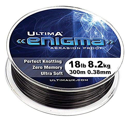 Ultima Unisex-Adult Enigma Spezialist Angelschnur 300m Spule, Schluff Grau, 0.40mm-20.0lb/9.1kg von Ultima