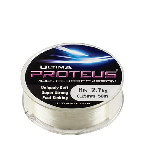 Proteus Fluorocarbon - 50m Spool - 0.25mm - 6.0lb/2.7kg Proteus Fluorocarbon - 50m Spool - 0.25mm - 6.0lb/2.7kg von Ultima