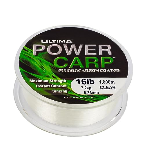 Ultima Power Carp Karpfen-Hauptlinie, Crystal, 16lb Ultima Power Carp Karpfen-Hauptlinie, Crystal, 16lb von Ultima