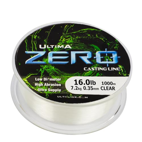 Ultima Power Carp Zero Karpfen-Hauptlinie, Crystal, 16lb Ultima Power Carp Zero Karpfen-Hauptlinie, Crystal, 16lb von Ultima