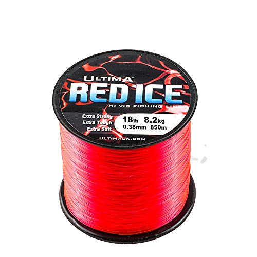 Ultima Red Ice Meeresangelschnur, Fluo-Rot, 18 Ultima Red Ice Meeresangelschnur, Fluo-Rot, 18 von Ultima