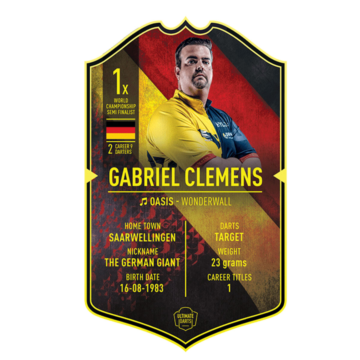 Gabriel Clemens Ultimate Card v2 Gabriel Clemens Ultimate Card v2 von Ultimate Darts