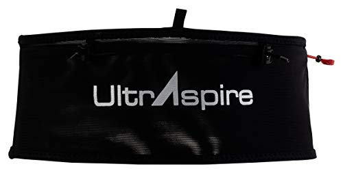 UltrAspire Fitted Race Belt 2.0 Taillengürtel – leicht, langlebig und 5 Größen für eine perfekte Passform, Schwarz, Small (Waist Size: 28"-30") von Ultraspire