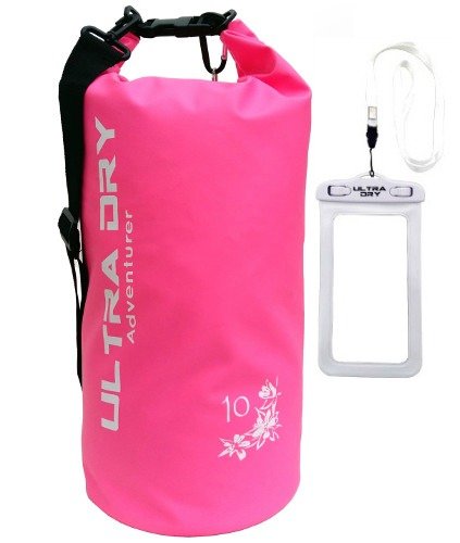 Dry Bag, wasserdichte Tasche, Rucksack, Sack mit Handy-Trockentasche und langem, verstellbarem Schultergurt, ideal für Kajakfahren/Bootfahren/Kanufahren/Rafting/Schwimmen von Ultra Dry Adventurer