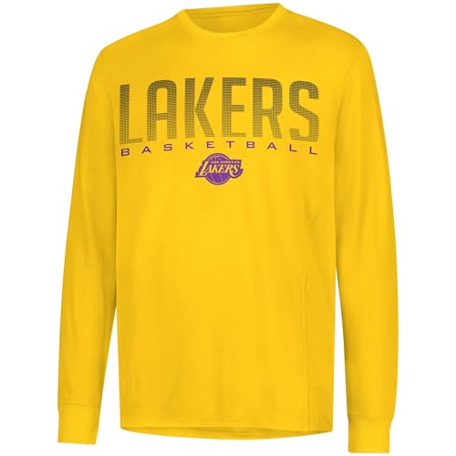 UNK NBA Herren VLM0291F-AM NBA Performance Poly Langarm T-Shirt, Team-Farbe, Gelb, XL UNK NBA Herren VLM0291F-AM NBA Performance Poly Langarm T-Shirt, Team-Farbe, Gelb, XL von Ultra Game
