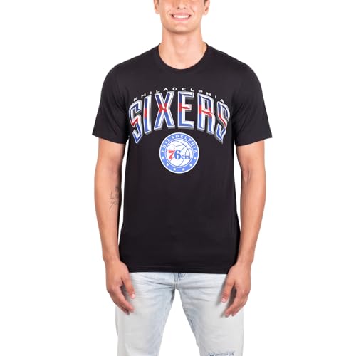 Ultra Game Arched Short Sleeve Tee Herren-T-Shirt, gewölbtes Plexi, kurzärmelig, schwarz, Medium von Ultra Game