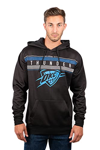 Ultra Game Fleece Hoodie Pullover Sweatshirt Poly Midtown NBA Herren, schwarz, Large von Ultra Game