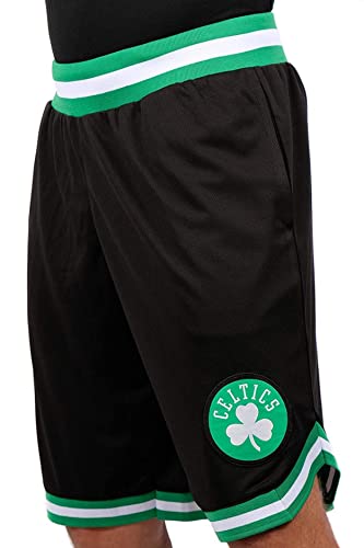 Ultra Game NBA Herren Active Knit Basketball Trainingsshorts Woven Team Logo Poly Mesh Shorts, Schwarz, Medium Ultra Game NBA Herren Active Knit Basketball Trainingsshorts Woven Team Logo Poly Mesh Shorts, Schwarz, Medium von Ultra Game