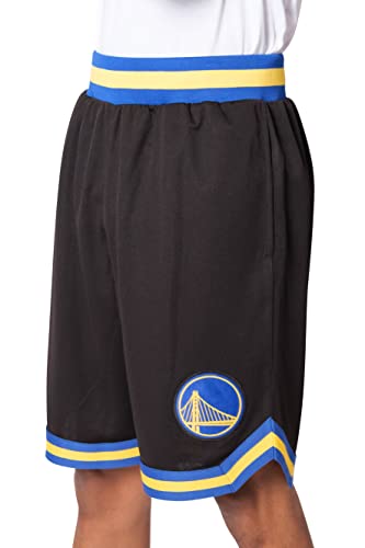 Ultra Game NBA Herren Active Knit Basketball Trainingsshorts Woven Team Logo Poly Mesh Shorts, Schwarz, Medium von Ultra Game