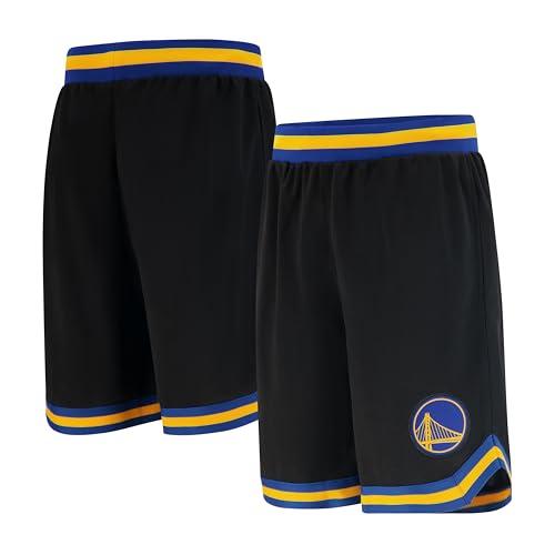 Ultra Game NBA Herren Active Knit Basketball Trainingsshorts Woven Team Logo Poly Mesh Shorts, Schwarz, Medium von Ultra Game