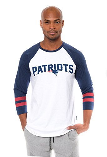 Ultra Game Herren NFL Offizielles Superweiches Raglan-Baseball-Langarm-T-Shirt von Ultra Game