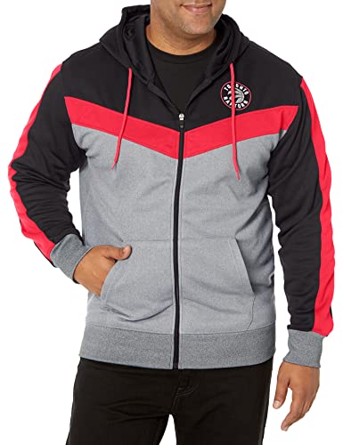 Ultra Game NBA Herren Fleece-Sweatshirt mit durchgehendem Reißverschluss, Herren, NBA Back Cut, Herren, Mannschaftsfarbe, Kontrast, Reißverschluss, Kapuzenpulli, GZM2948F, Teamfarbe, Medium von Ultra Game