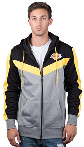 Ultra Game NBA Herren Kontrast Back Cut Full Zip Hoodie Sweatshirt Ultra Game NBA Herren Kontrast Back Cut Full Zip Hoodie Sweatshirt von Ultra Game