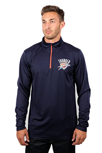 Unk NBA Herren Vlm3138f-am NBA Viertelreißverschluss Poly Knit Langarmshirt Team Farbe, Herren, NBA Herren Langarmshirt mit Viertel-Reißverschluss, Poly-Strick, Teamfarbe., VLM3138F-AM, Navy, M von Ultra Game