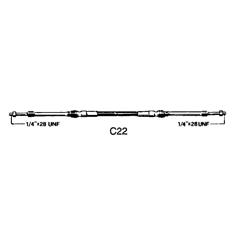 Ultraflex C22 Control Cable Silber 20´ von Ultraflex