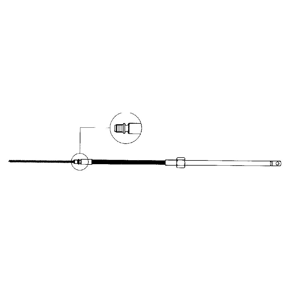 Ultraflex M58 Rudder Cable Silber 9´ von Ultraflex
