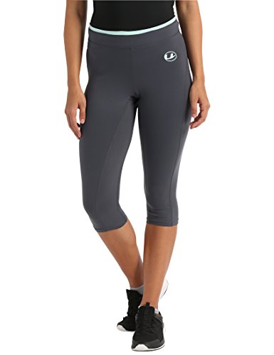 Ultrasport Damen 3/4 Fitnesshose Capri, grau (Grey/Mint), S von Ultrasport