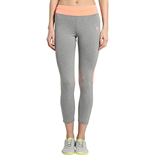Ultrasport Damen Laufhose Tights lang Fitness-/Sport, Grau-Melange/Coral, XL Ultrasport Damen Laufhose Tights lang Fitness-/Sport, Grau-Melange/Coral, XL von Ultrasport