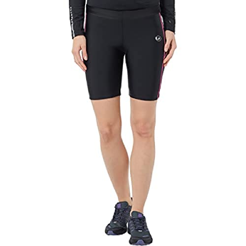 Ultrasport Damen Laufhose kurz mit Quick-Dry-Funktion, Schwarz/Neon Pink, S von Ultrasport