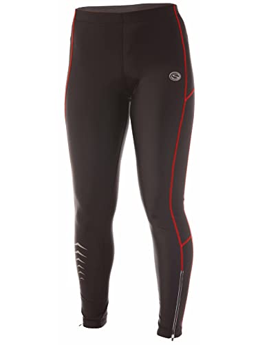 Ultrasport Damen Thermo-Dynamic lang Laufhose, black red, XS von Ultrasport