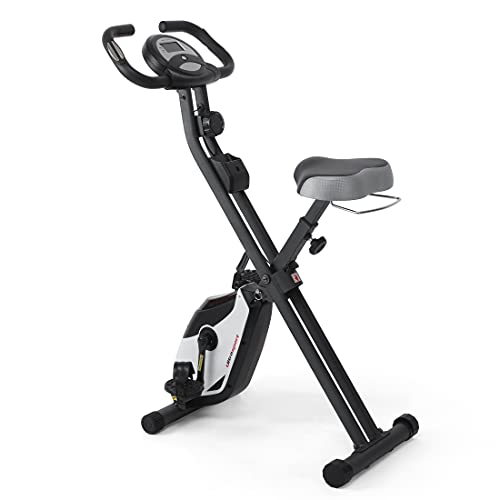 Ultrasport F-Bike Heavy, Fahrradtrainer, Heimtrainer, Fitnessfahrrad LCD Trainingscomputer; klappbarer Hometrainer; maximales Benutzergwicht 130kg; Pulsmessung; 8 Widerstandsstufen; Handtuchhalterung von Ultrasport