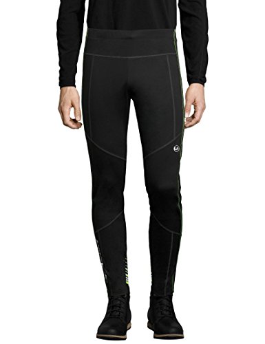 Ultrasport Herren Advanced Avers Ski-Langlauf-Hose, Schwarz/Neon gelb, XL von Ultrasport