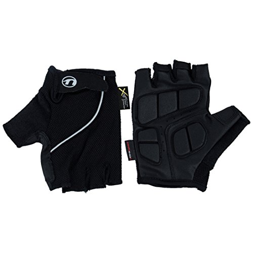 Ultrasport Herren Basic Laslo Halbfinger-Handschuhe, schwarz, M von Ultrasport