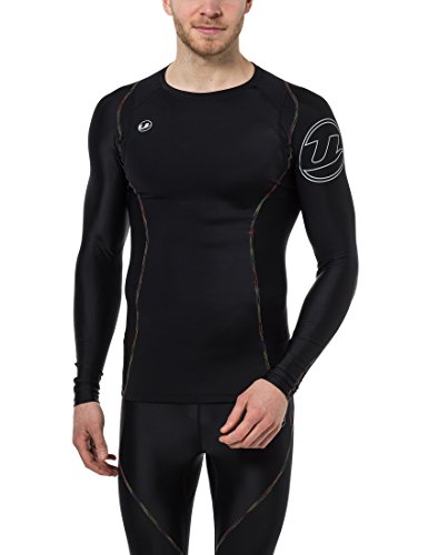 Ultrasport Herren Kompressionsshirt Rainbow Langarm, Schwarz, L Ultrasport Herren Kompressionsshirt Rainbow Langarm, Schwarz, L von Ultrasport