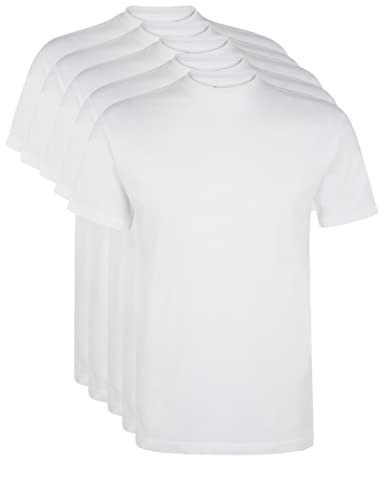 Ultrasport Herren Sport fritid T-shirt med rund hals sæt 5 T shirt, Weiß, M EU Ultrasport Herren Sport fritid T-shirt med rund hals sæt 5 T shirt, Weiß, M EU von Ultrasport