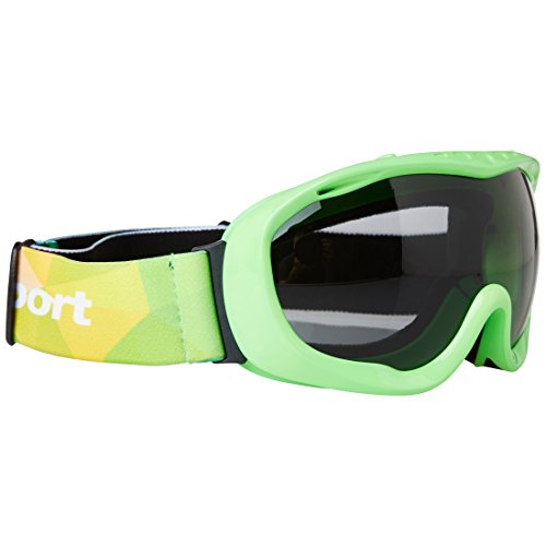 Ultrasport Skibrille / Snowboardbrille mit Antibeschlag-Scheibe, grün/grau von Ultrasport