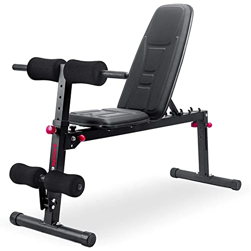 Ultrasport TR-5 Pro Compact, Hantelbank klappbar, Profihantelbank und multifunktionales Sportgerät für zuhause, verwendbar als Curlpult und mehr, Fitnessgerät mit angenehmer Polsterung von Ultrasport