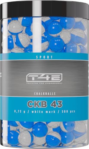 T4E Paintball Kugeln CKB 43, Munition Kaliber 0.43, 500 Stück, Chalkballs mit weißer Kreide T4E Paintball Kugeln CKB 43, Munition Kaliber 0.43, 500 Stück, Chalkballs mit weißer Kreide von Umarex