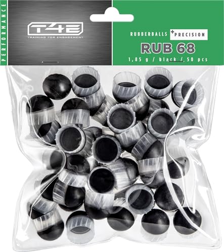 T4E Paintball Kugeln RUB 68 Prec, Munition Kaliber 0.68, 50 Stück, Rubberballs, schwarz T4E Paintball Kugeln RUB 68 Prec, Munition Kaliber 0.68, 50 Stück, Rubberballs, schwarz von Umarex
