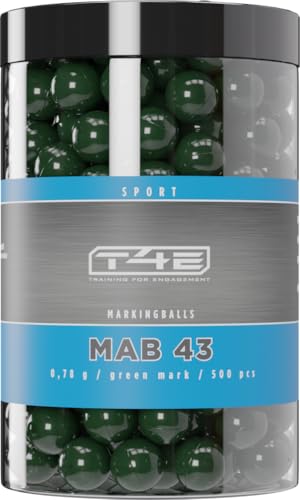 T4E Paintball Kugeln MAB 50 Prec, Munition Kaliber 0.43, 500 Stück, Markingballs, grün T4E Paintball Kugeln MAB 50 Prec, Munition Kaliber 0.43, 500 Stück, Markingballs, grün von Umarex