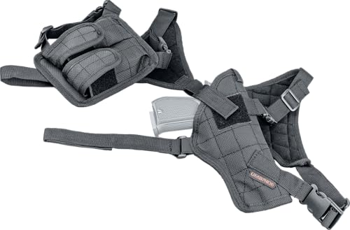 Umarex Unisex – Erwachsene Nylonholster Universal Schulterholster mit Magazin Tasche 2.5777, Schwarz, Uni Umarex Unisex – Erwachsene Nylonholster Universal Schulterholster mit Magazin Tasche 2.5777, Schwarz, Uni von Umarex