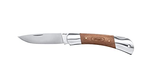 Walther Unisex – Erwachsene Classic Clip Messer, Walnussholz, 2 Walther Unisex – Erwachsene Classic Clip Messer, Walnussholz, 2 von Walther