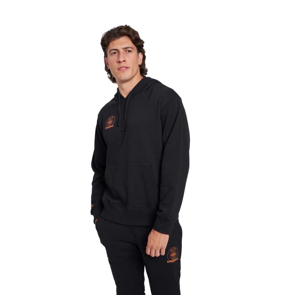 Umbro Collegiate Graphic Hoodie Schwarz L Mann von Umbro