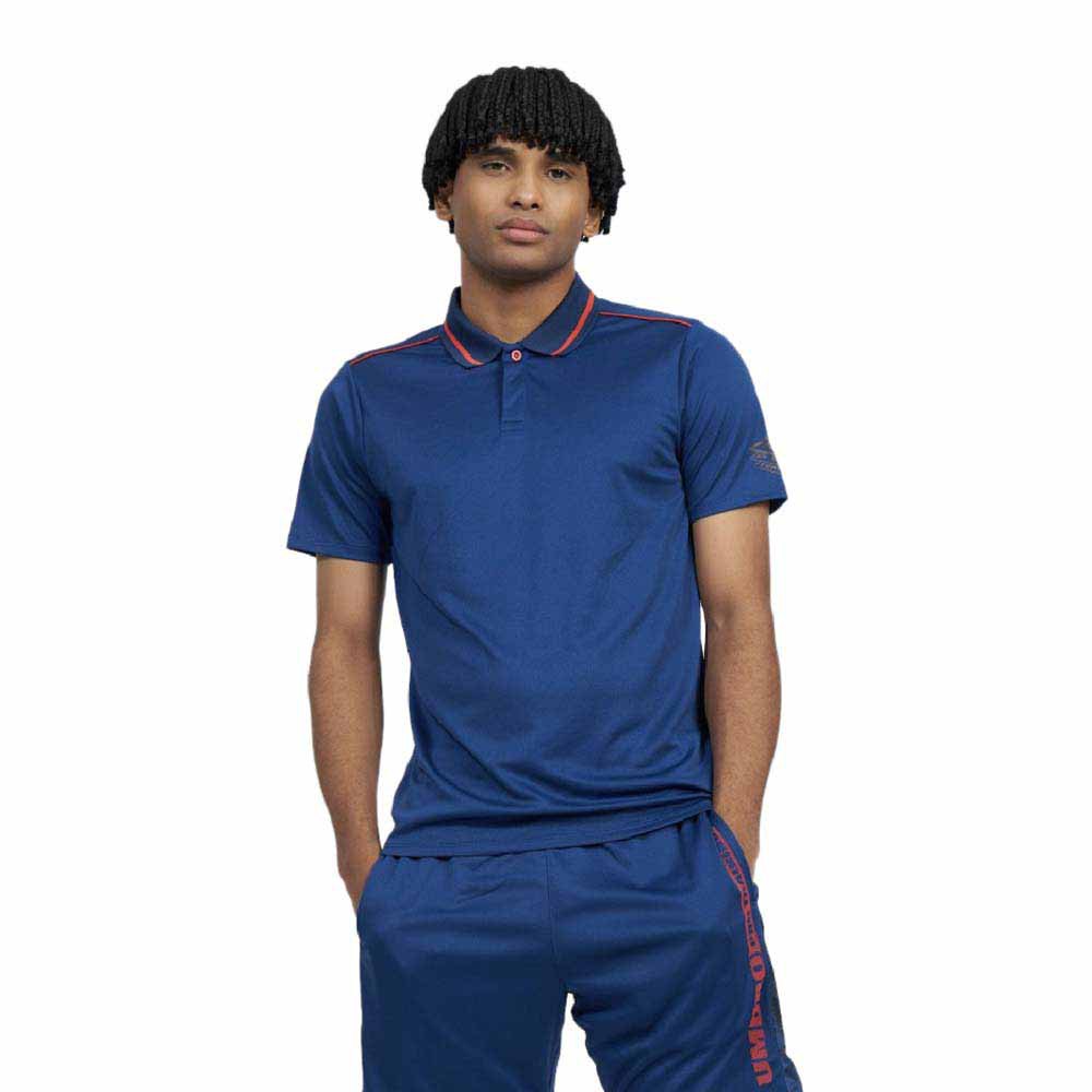 Umbro Pro Training Active Short Sleeve Polo Blau M Mann von Umbro