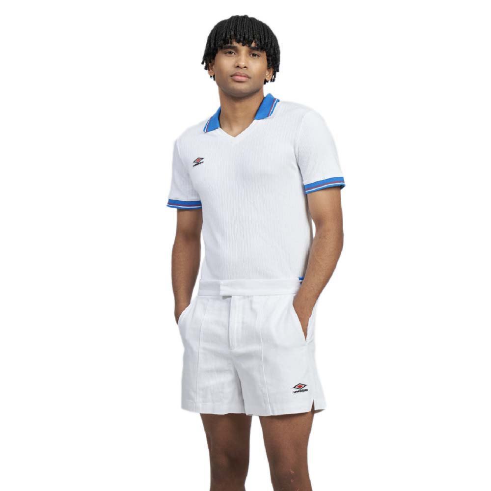 Umbro Rib Short Sleeve Polo Weiß L Mann von Umbro